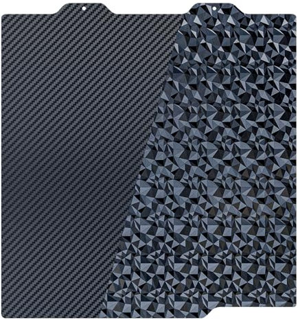 AJOYIB 184mm PEO (Diamond Pattern) & PET (Carbon Fiber Pattern) 3D Printing Bed Adhesive Build Sheet – Compatible with Bambu Lab A1 Mini