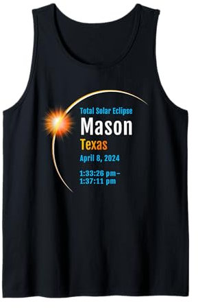 Mason Texas TX Total Solar Eclipse 2024 :: 1: Tank Top