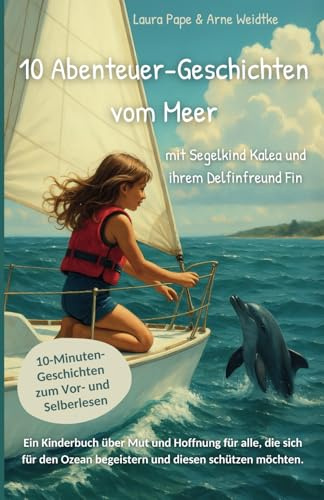 10 Abenteuer-Geschichten vom Meer - mit Segelkind Kalea und ihrem Delfinfreund Fin: 10-Minuten-Geschichten zum Vor- und Selberlesen ab 5 Jahren
