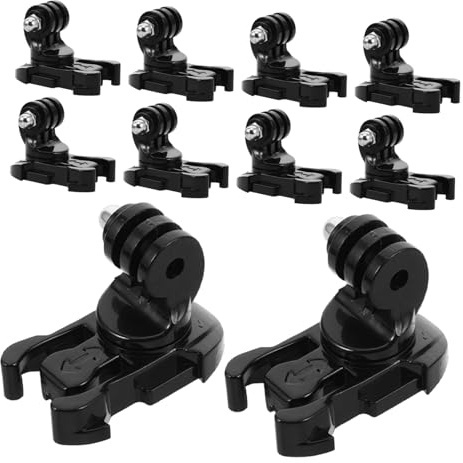CHICAMPERA 10pezzi Supporto Per Testa Per Action Cam Viti Ad Alette Lunghe Per Supporto Di Montaggio Fibbia Gancio j Per Action Cam Accessori Per Diverse Esigenze Di Ripresa