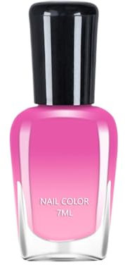 Colour Changing Gel Nail Polish, Quick Dry Nail Polish, Thermal Temperature Colour Changing, Holographic Nail Gel, Clear Colour Changing, Long-Lasting Glossy Gradient Oily Mood (G)