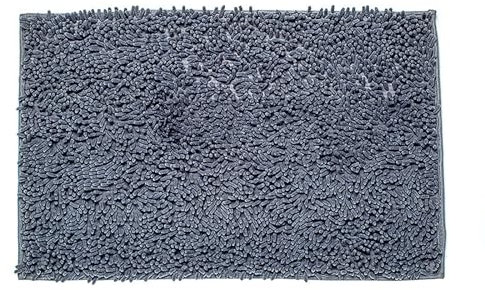 Saugfähige Fußmatte für den Innenbereich Flacher Teppich mit Gummirückseite Eingangsbereich waschbare Willkommens Fußmatten Brücke Läufer (Grey One Size)