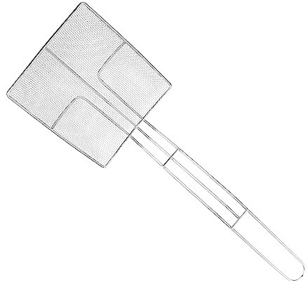 Cabilock Cucchiaio Schiumarola Quadrato Acciaio Inossidabile per e Frittura Utensile Multifunzionale per Cucina Adatto Casa Ristoranti e Feste