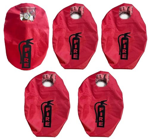 Housse d'extincteur – Manchon de protection robuste contre les éraflures et les rayures, 2,3 kg, 5 pièces (5)