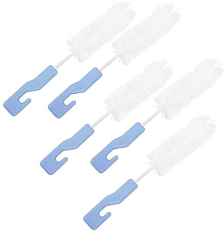 Yardenfun 5Pcs Hearing Aid Cleaning Brush Comfortable Grip Tube Brushes for Easy Maintenance Portable Non Slip Design for Hearing Aid Care and Cleaning