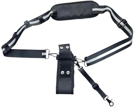 Ronyme Funkgerätehalterung, Gürtelhalterung, robuste Tasche, Verstellbarer Gurt, stabiles Funkgeräteholster mit Mikrofonhalterung für und
