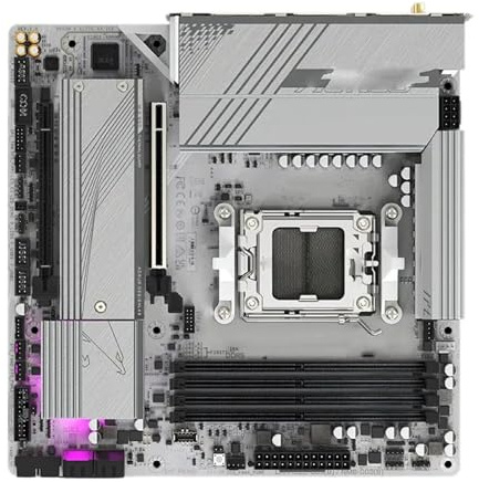 Placa Madre Placa Base Ice Sculpture Fit For B650M AORUS Elite AX Ice DDR5 Compatible con CPU AM5