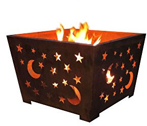 Esschert Design Feuerkorb ff1004 Mond und Stern