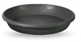 Veca Soucoupe cylindrique Anthracite 22 cm Pour pot de fleurs 24 cm