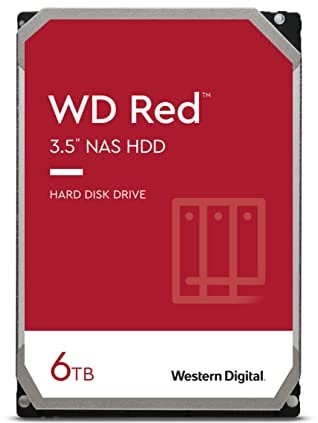 WD Red 6TB 3.5 Inch NAS Internal Hard Drive - 5400 RPM - WD60EFAX