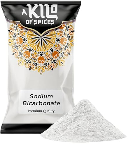 A Kilo of Spices Bicarbonate of Soda 1kg, Food Grade, Multipurpose | Food-grade sodium bicarbonate (baking soda), multipurpose kitchen ingredient, ideal for baking, cleaning and DIY use.