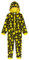 Pokémon Pijama de Una Pieza Niño Niña Forro Polar Pikachu (4-5 años, Negro/Amarillo)