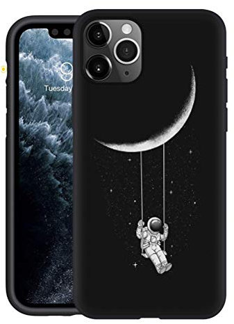Yoedge per Apple iPhone 13 Pro Max 6,7 Cover,Sottile Antiurto Custodia Nero Silicone TPU con Disegni Moda Pattern Ultra Slim Drop Protection Bumper Back Phone Case per iPhone 13 Pro Max,Astronauta 3