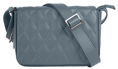 Cluty Umhängetasche Echt Leder Damen | blau | 021375