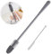 2 pcs Brosse de Nettoyage de Bouteille, Long Manche Goupillon Bouteille, Tube Brosse de Nettoyage, Brosses de Nettoyage en Silicone pour Laver bocaux en Verre, Bouteilles de Sport, Tubes, becs