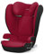 CYBEX Silver Autositz Solution B2 i-Fix, Inkl. Getränkehalter, Für Autos mit und ohne ISOFIX, Ab ca. 15-50 kg, Ab ca. 3 bis 12 Jahre, Dynamic Red (Rot)