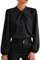 GRACE KARIN Womens Tops for Summer Loose Fit Long Lantern Sleeve Leisure Daily Shirt Elegant Wedding Guest Blouse Black M