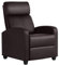 Abician Fauteuil de Relaxation Canapé 1 Place Confortable Inclinable en 3 Positions avec Repose-Pied, Patins Antidérapants, pour Salon Chambre Bureau Brun/Similicuir