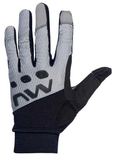 Northwave Spider Fahrrad Handschuhe lang grau/schwarz 2026: Größe: S (7)