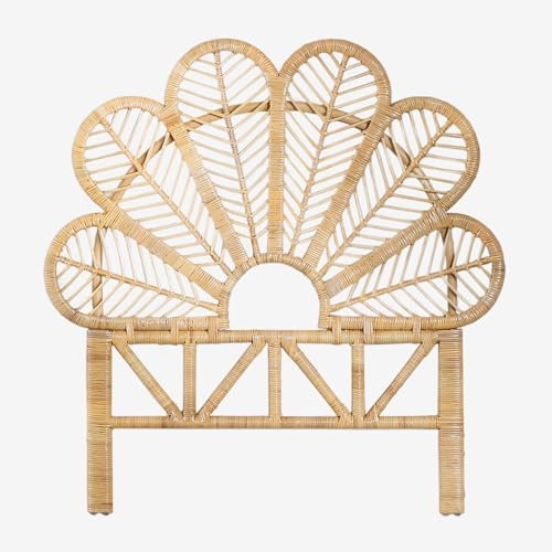 SKLUM Kopfteil für 90 cm Bett aus Rattan Caipola Braun Natur