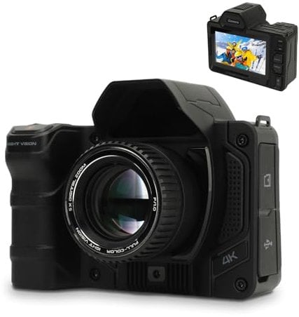 4K Digital Cameras for Photography, 40MP Vlogging Camera with WiFi, 10X Digital Zoom 40X Optical Zoom 4.2 Inch Screen 10W Starlight Night Vision