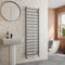 Solaro® 1600 x 500mm Square Bar Straight Heated Towel Rail Radiator Modern Central Heating Bathroom Warmer Wall Mounted Ladder Rad, Anthracite
