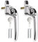 Bwintech 2 Pcs Offset Polished Chrome UPVC Zinc Window Handle, Right Hand, 43mm Spindle for Indoor and Outdoor UPVC Window