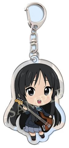 acsewater K-On! Schlüsselanhänger Niedlich Mio Akiyama Acryl Schlüsselanhänger Yui Hirasawa Schlüsselanhänger Dekoration Azusa Nakano Cosplay Double Layer Acryl Klar Haltbar Zubehör Für Anime Fans