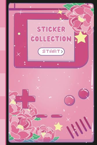 Sticker Collection Book, Cute Sticker Journal, Travel Size: 9 x 6 inches, 34 Pages