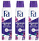 Fa Deospray Luxurious Moments (3x 150 ml), Mit Luxuriösem Duft Der Pinken Viola, Ohne Aluminium Für Bis Zu 48 h Schutz, Hinterlässt Keine Rückstände Auf Der Kleidung