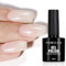 TOMICCA UV Nagellack Glitter Milchig Weiss, 8ml Glitter Milchig Weiss Gel-Nagellack, UV LED Soak Off Manicure Gel Lacquer Varnish