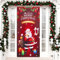 MELLIEX Decoracion Puerta Navidad, Divertidos Elfos Navideños y Papá Noel Pancarta Navidad Cubierta Puerta Entrada Navidad para Adornos Vacaciones, 90 x 185cm, 90 x 200 cm