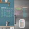 Clear Non-magnetic Calendar Set for Fridge - Dry Erase Transparent Monthly, Weekly Calendar and Blank Board - Sticks to Wall, Glass, Door, Any Smooth Surfaces