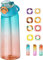 Justpod® | Air Borraccia Up To 900ml | +3 POD INCLUSE | Idea Regalo | TOP GUSTI | Senza BPA | Starter Up Set borracce | Frutta (Gradiente Blu-Rosso)