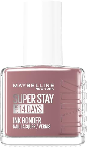 Maybelline New York Super Stay Ink Bonder Nail Polish 932 Muted Mocha - Long Lasting Nail Polish for Strong Nails and Intense Colour, 12.3 ml