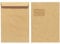 Herlitz Versandtasche C4 90 g Nassklebend mit Fenster, Recyclingpapier, blauer Engel, 10-er Packung, eingeschweißt, braun