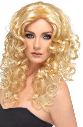 Smiffy's Glamour Wig with Curls (Long, Blonde)