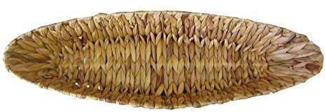 FRANK FLECHTWAREN Ausgefallener Korb, Schale Schiffchen, groß 56 x 19 x 9 cm