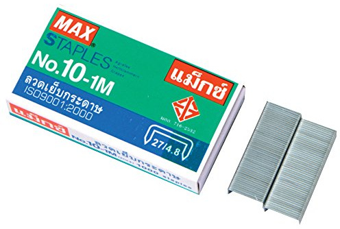 1 X Flat Clinch Staples Mini Box of 1000 by MAX No.10