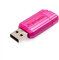 Verbatim Clé USB PinStripe 32Go I USB 2.0 I Memory Stick USB I pour laptop ordinateur portable ultrabook TV autoradio I Stick USB 2.0 I Clé USB avec mécanisme poussoir I rose fuchsia
