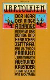 Der Herr der Ringe : Anhänge. Annalen der Könige und Herrscher, Zeittafel der Westlande, Familien- Stammbäume, Auenland- Kalender, Schriftzeichen und Buchstaben ; 3608951490