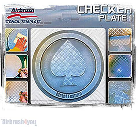 Stencil A4 Airbrush Checker Plate 1 Harder&Steenbeck