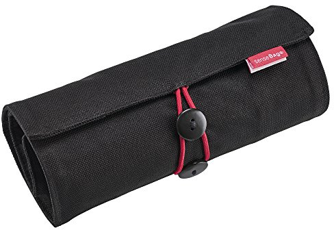 transotype senseBag Design Rollenetui für 18 Layoutmarker oder Stifte, schwarz, Rollmäppchen, Federmäppchen, professionelles Grafikzubehör