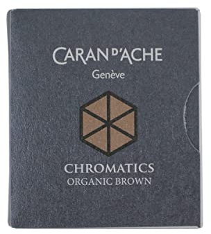 Caran d'Ache Tintenpatronen Chromatics 6 Stück Organic Brown, braun, uni