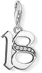 Thomas Sabo Damen Charm-Anhänger Glückszahl 18 Charm Club 925 Sterling Silber 1508-643-21
