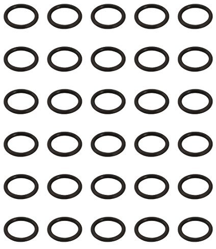 sourcing map 30 Stück O Ring Dichtungsringe Gummidichtung 16,5 mm AD 12,5 mm ID 2 mm Nitrilgummi NBR Unterlegscheibe Dichtungssatz für Dichtungselemente Hahnanschluss Reparatur Auto