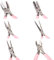 SUNNYCLUE Lot de 6 Mini Pinces à Bijoux Rondes à Long Nez pour Couper, Couper, Couper, Couper, Pince à mâchoire en Nylon Professionnelle