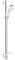 GROHE Rainshower SmartActive 130 - Brausestangenset (wassersparend, 3 Strahlarten, inkl. Duschablage, schnelle Befestigung, Antikalk- System), moon white, 26579LS0