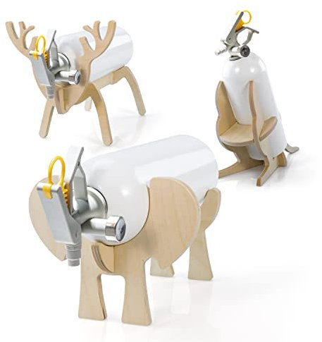 EXTINGUA Estintore Casa Omologato ABF 1 kg Estintore Schiuma Presa Antipanico Regalo Uomo Donna per Uso Domestico, Cucina, Auto, Barca, Mini Estintore per Interni, 1 pz