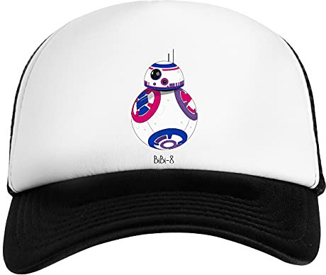Bibi Weiß Schwarz Unisex Kinder Baseball Cap Kids White Black